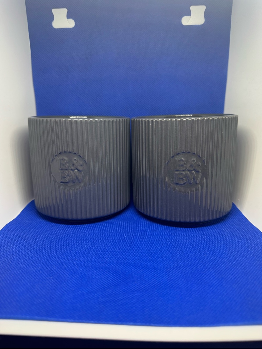 2 Mahogany Teakwood High Intensity Candles in Decorative Jars New BBW